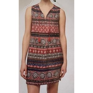 Beachlunchlounge Earthy Boho Sleeveless Dress Size Large